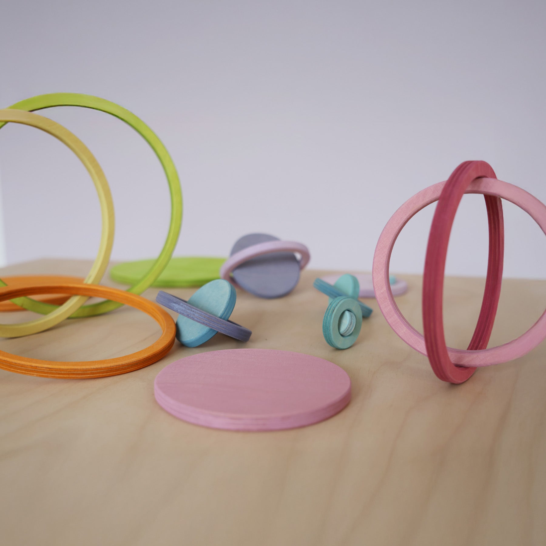 Concentric Circles and Rings Pastel