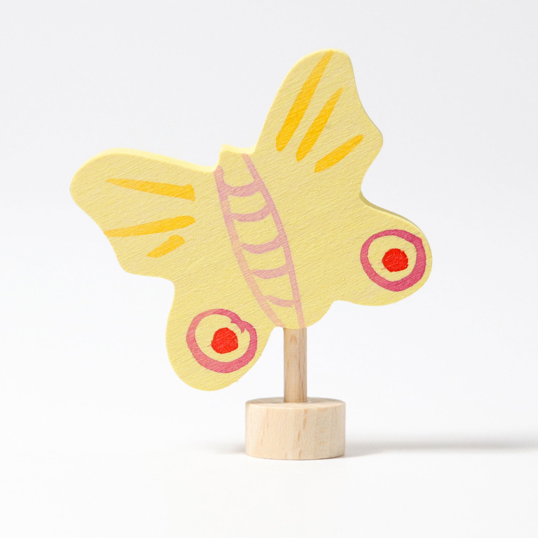 Steckfigur gelber Schmetterling